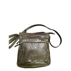 Vintage Cochoa Olive Green Crossbody Bag